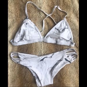 White Marble Bikini